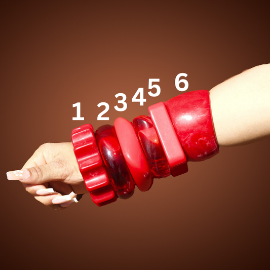 Chunky Bangles (Red)