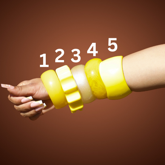 Chunky Bangles (Yellow)