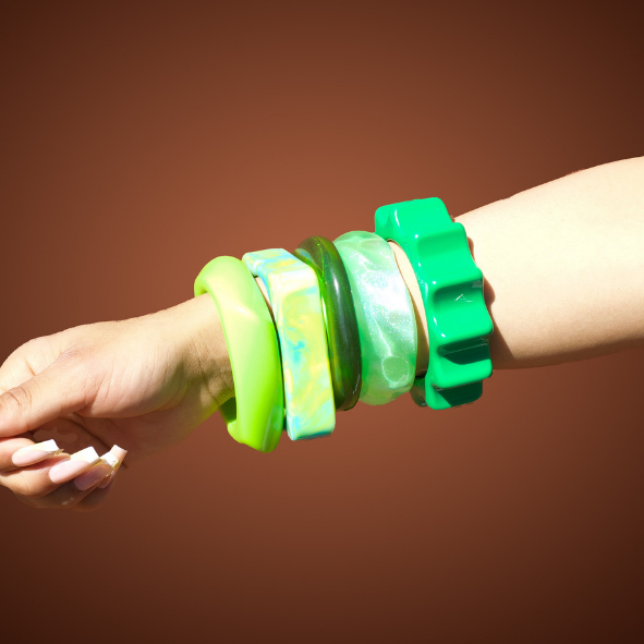 Chunky Bangles (Green)