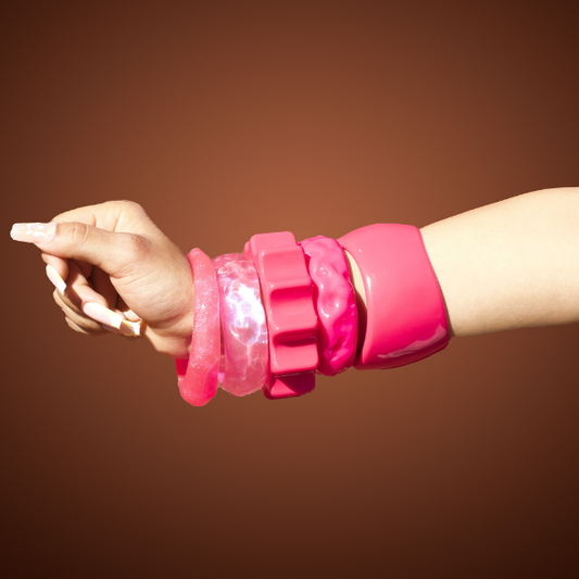 Chunky Bangles (Pink)
