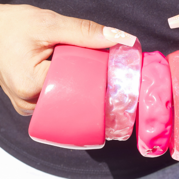 Chunky Bangles (Pink)