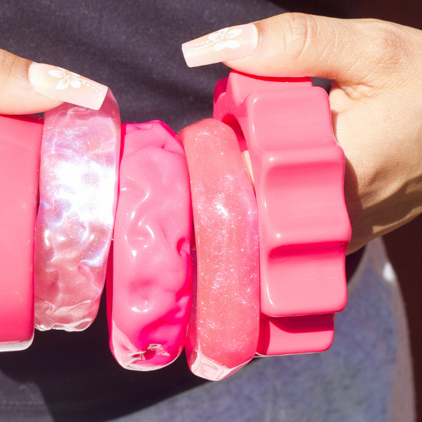 Chunky Bangles (Pink)