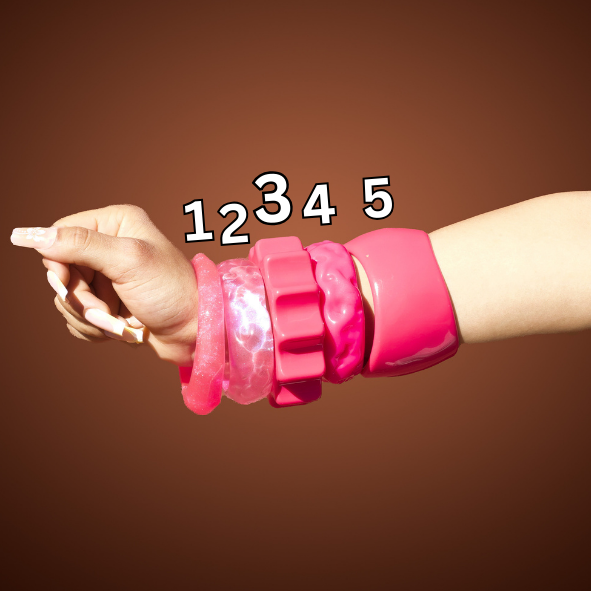 Chunky Bangles (Pink)