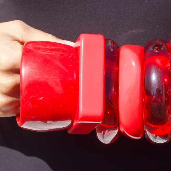 Chunky Bangles (Red)
