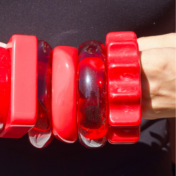 Chunky Bangles (Red)