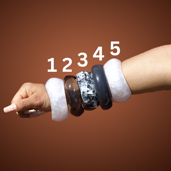 Chunky Bangles (Black & White)