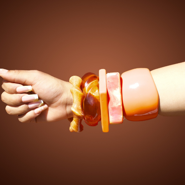 Chunky Bangles (Orange)