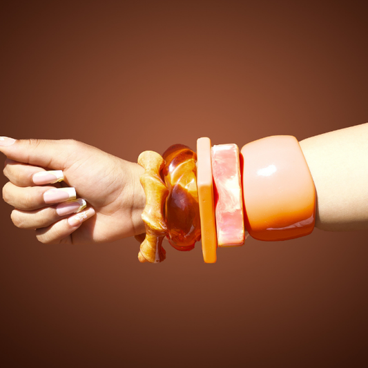 Chunky Bangles (Orange)